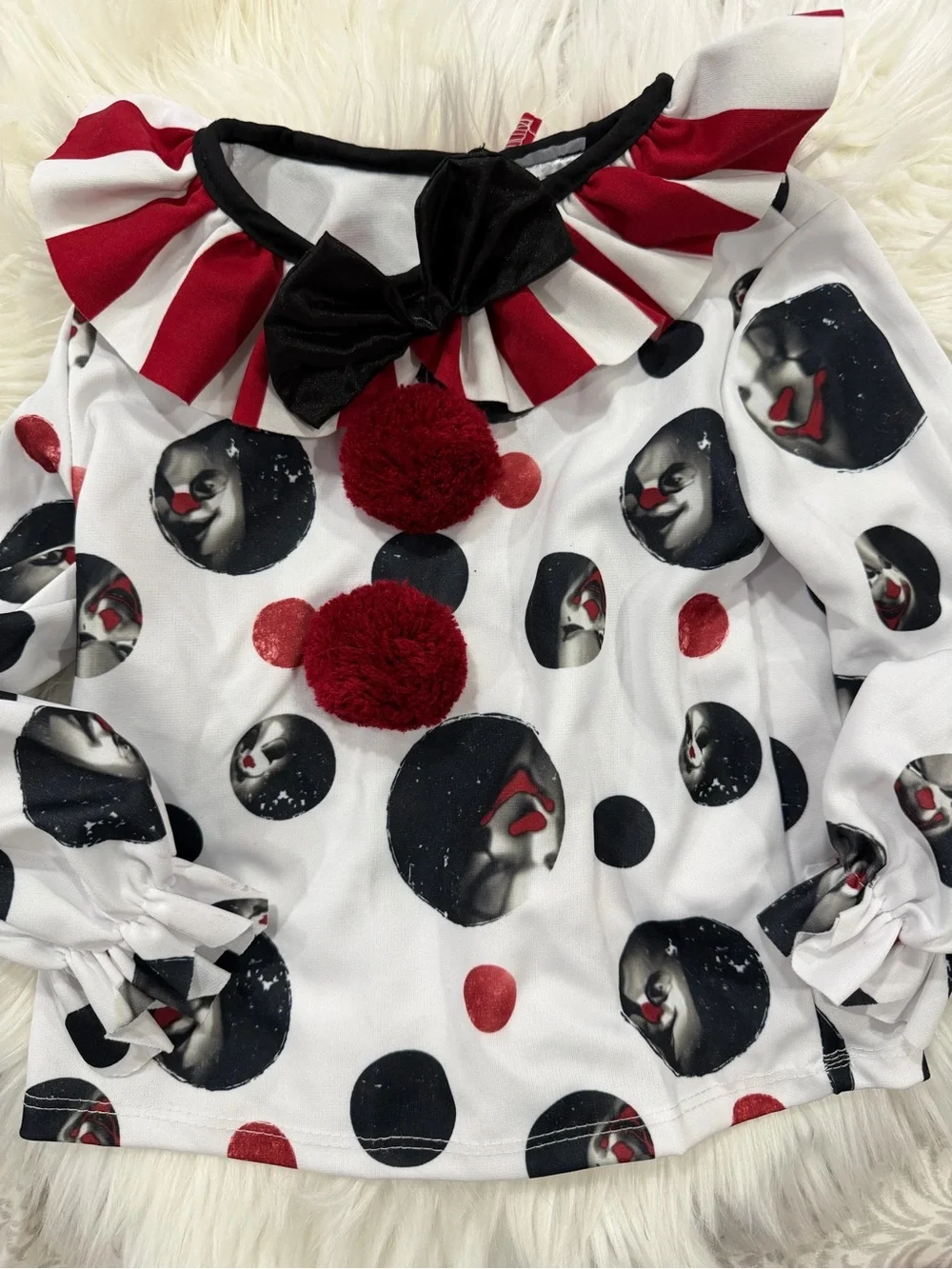 Spirit Kreepy Klown Costume - Red & Black - Picture 3 of 6